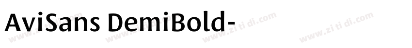 AviSans DemiBold字体转换 AviSans DemiBold字体转换